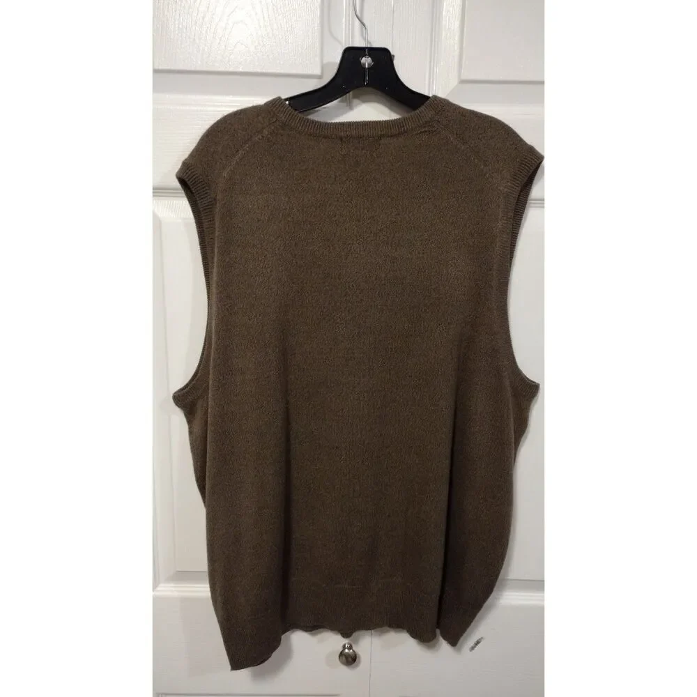 Dockers‎ crewneck brown sweater vest